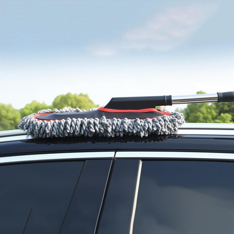 Lightweight Car Brush Duster - 2X Extendable No Scratch Soft Auto Accessories for Exterior