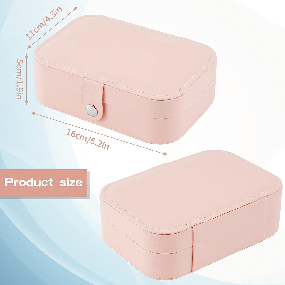 traders Leather Mini jeweler Travel Case, Small Jeweler Organizer, Portable rectangle Box