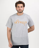 Sky Club T-Shirt Men's Large Graphic Tee Gray