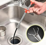 TRUESHOP Drain Pipe Cleaning Spring Stick, Hair Catching Drain Pipe