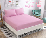decor Aloha Aloe Vera Fragrance bedsheets with 2 Pillow Covers (Baby Pink, Queen)