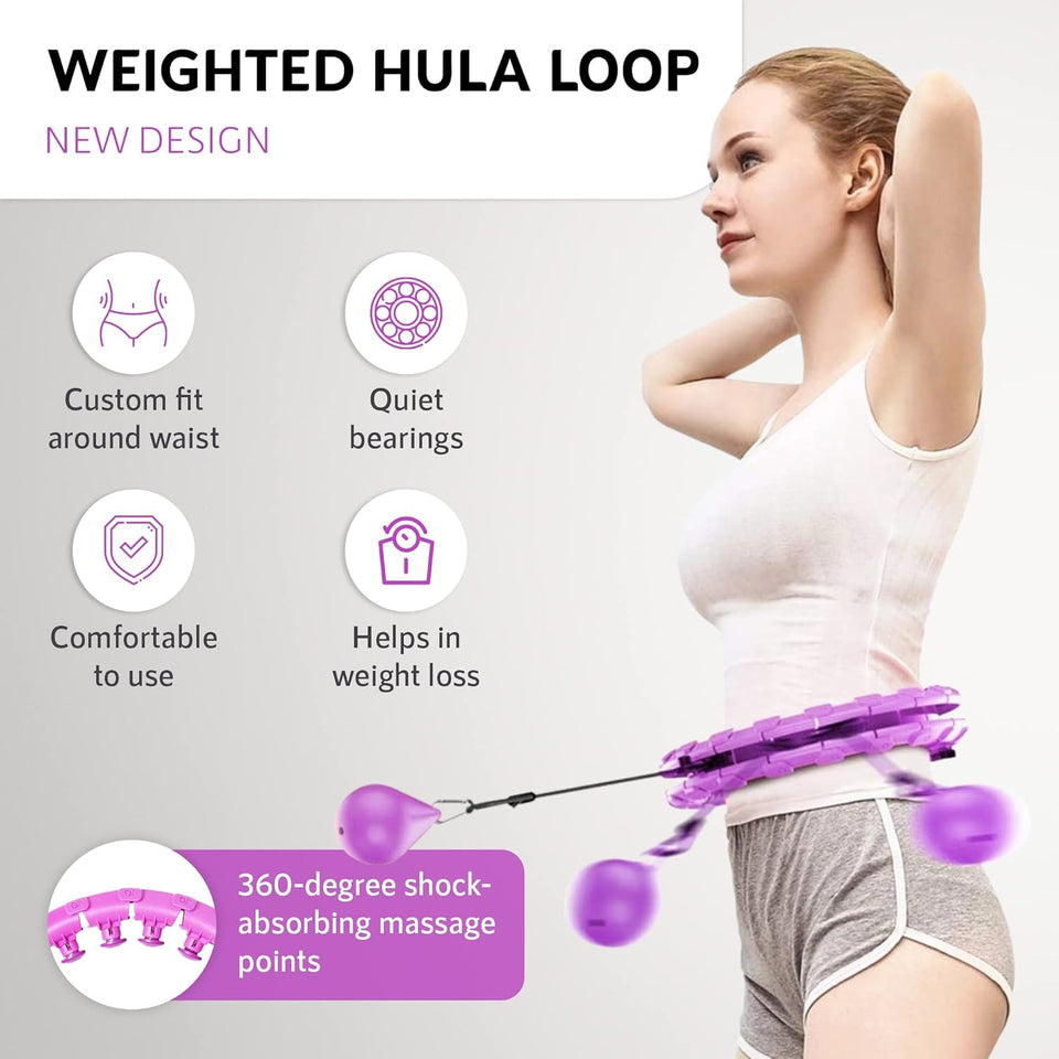 Weighted Hula Hoop-Weight Loss-Kids-Adults-Massage