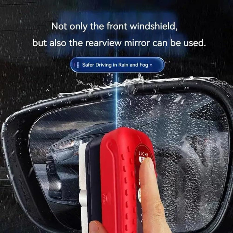 Automotive Oil Film Cleaning Brush, Glass Cleaning Board,Anti-Rain Fog Glass Oil Film Remover for