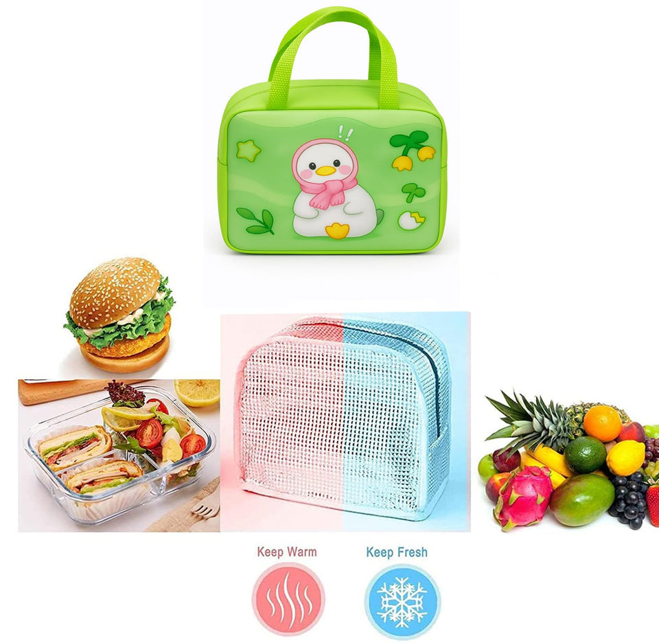 Lunch Bag | Leakproof Thermal Lunch Box Bag for School | Lightweight and Durable | Cute Design for Boys and Girls | Easy to Carry