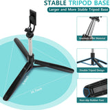 Selfie Stick Tripod with Remote 62inch Extendable mobile selfie stick with tripod stand for Camera Portable Tripod for iPhone and Android Phone...