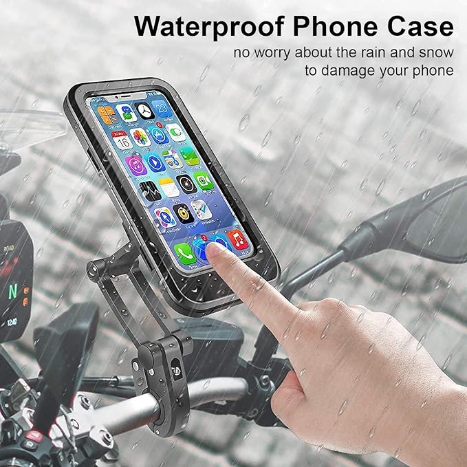 LEINUOSEN 360° Rotation Waterproof Bike Phone Mount