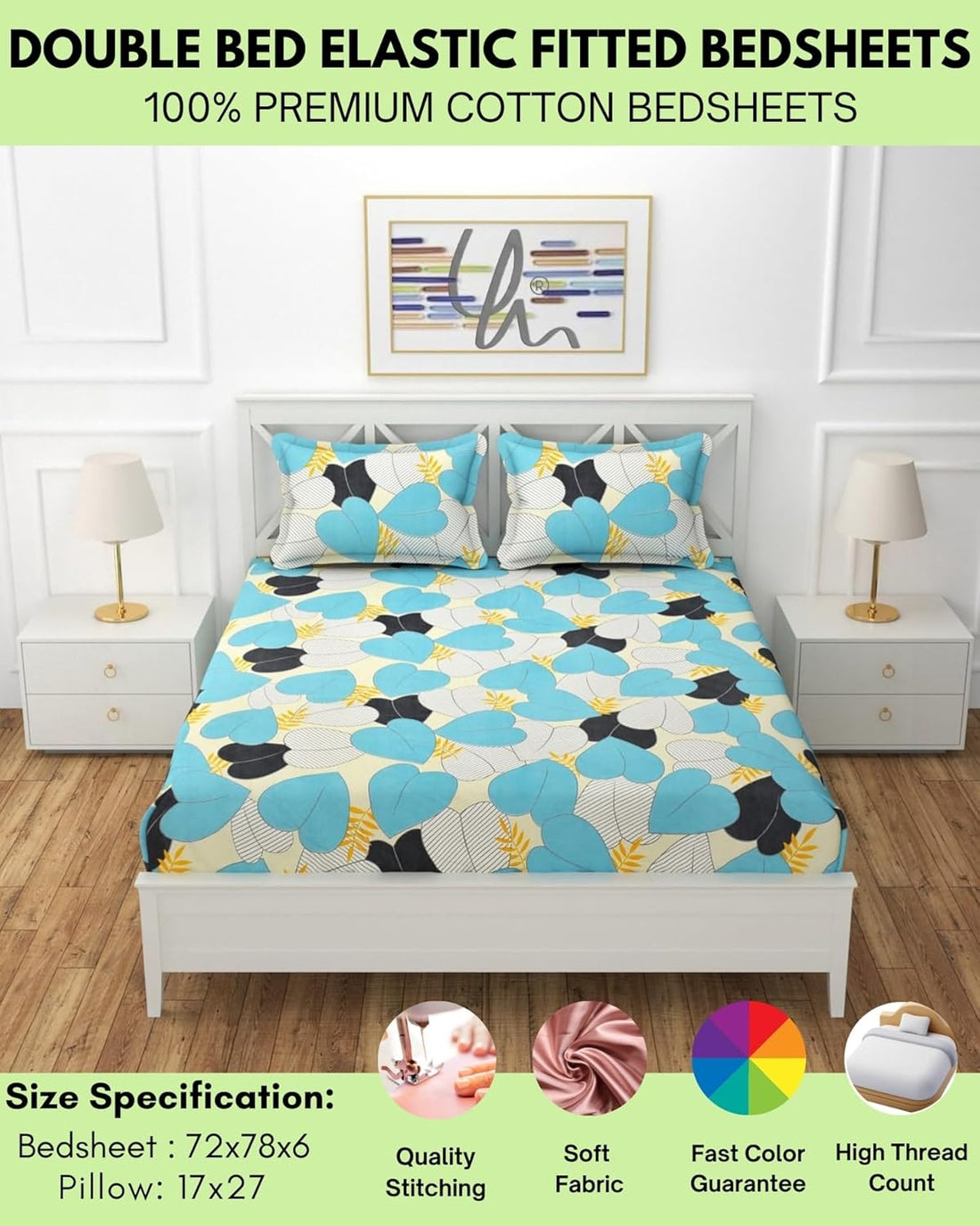Fitted Bedsheet King Size Double Bed