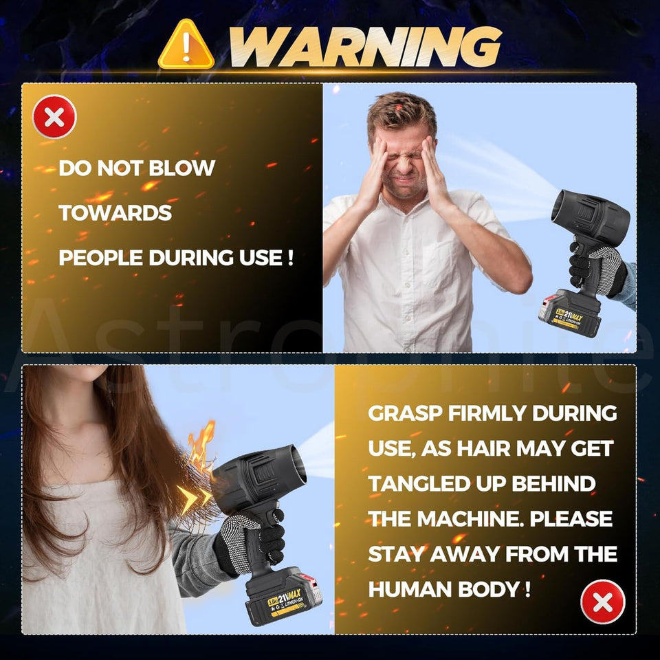 180,000 RPM, 120 MPH, Lightweight Portable TurboDry Cordless Car