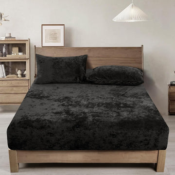 Velvet Fitted Sheet Queen Size