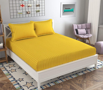 Premium Double Bed Elastic Fitted Bedsheets