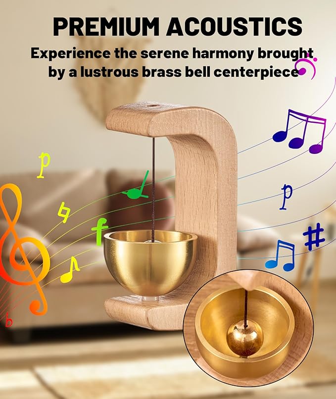 Door Bell, Door Bell Without Wire & Calling Bell for Home Wired 7.5 * 4 * 2.5in Wind Chime Doorbell