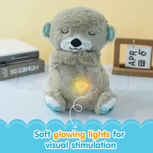 Baby Plush Toy with Music, Lights & Breathing Motion, Interactive Teddy Bear for Sensory Learning, Soft Stuffed Animal Newborn Babies, Musical...