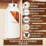 Portable Electric Cloth Dryer | Foldable Mini Clothes Drying Machine with Dry Bag & Hanger
