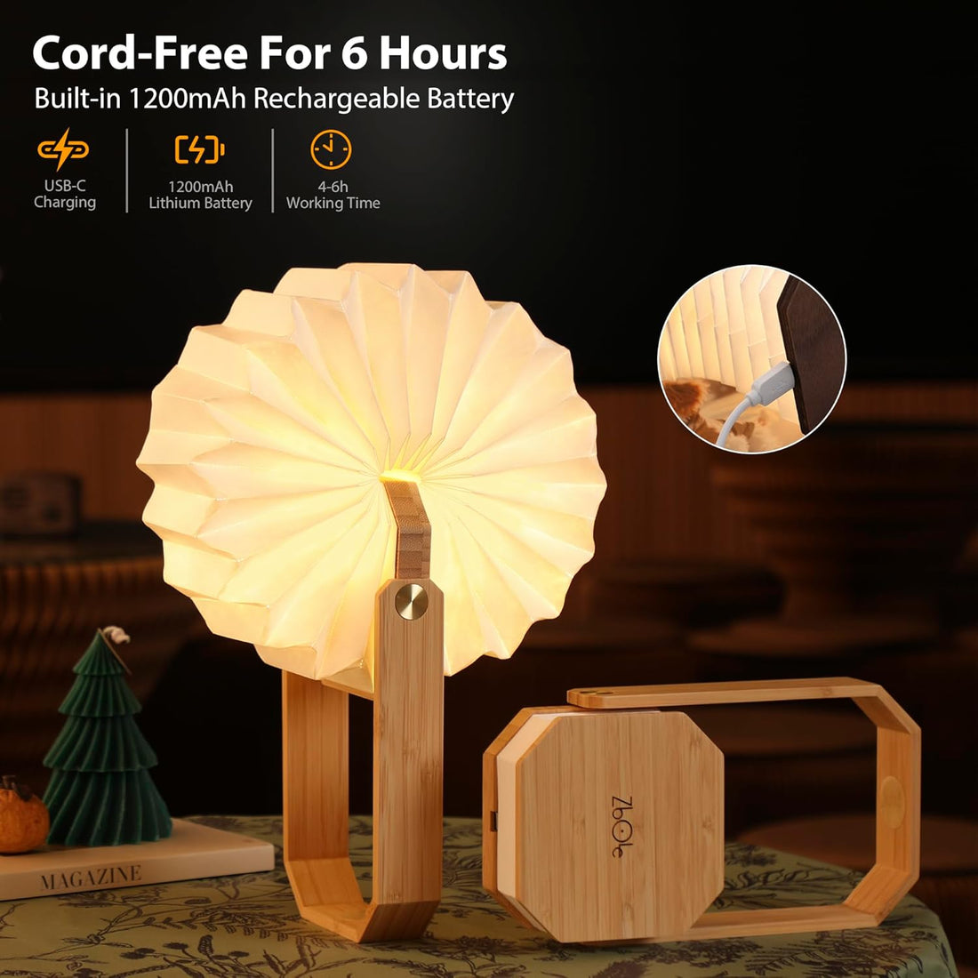 Portable Bamboo Lamp