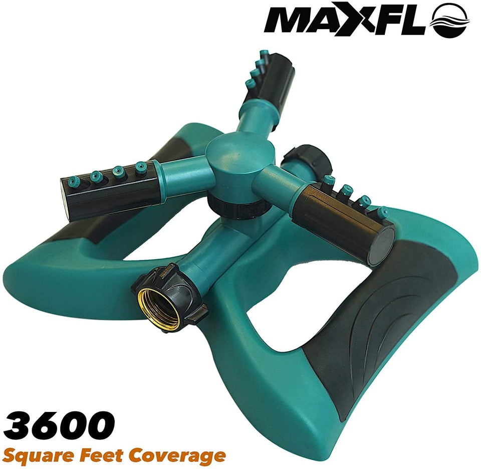 Duty Water Sprinklers for Lawn | Oscillating Hose 360 Degree Rotary Sprinkler Watering System