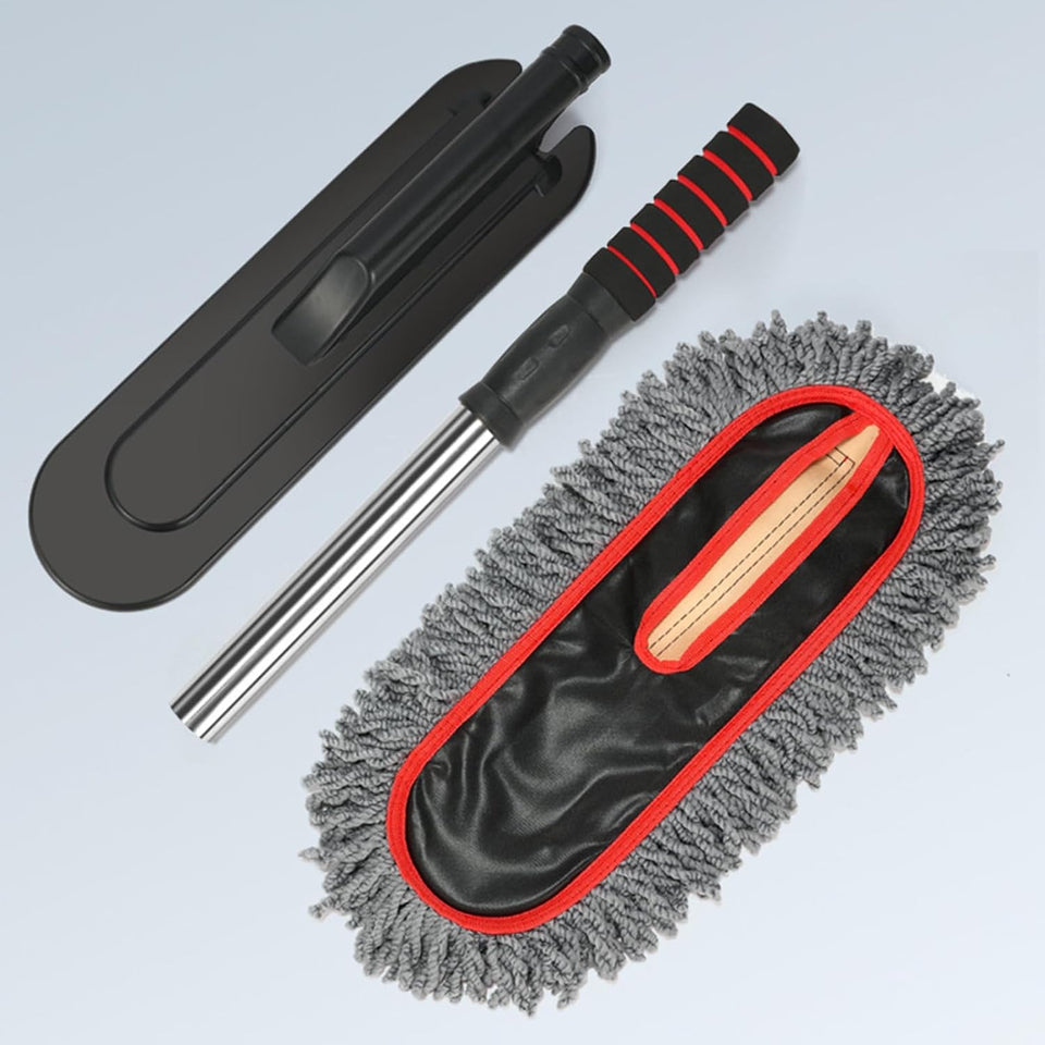 Lightweight Car Brush Duster - 2X Extendable No Scratch Soft Auto Accessories for Exterior