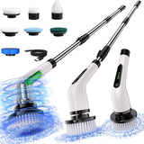 Electric Spin Scrubber,Cordless Cleaning Brush With 7 Replaceable Brush Heads Power Scrubber Shower Cleaning Brush With Adjustable & Detachable...