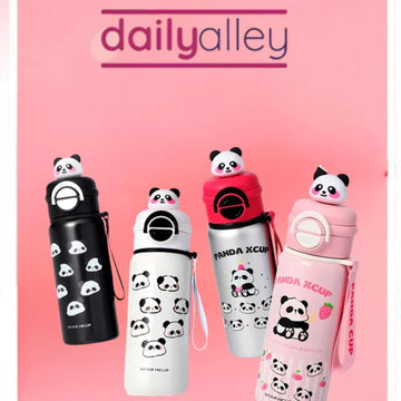 Cute Panda Water Bottle for School Kids
