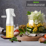 Glass Olive Oil Spray Bottle - Versatile Kitchen Gadgets for Air Fryer, Salad Making, Baking, and Frying - Canola Oil Spritzer Mister (200 ML)