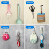 Hanging Nails, Punch-Free Wall-Mounted Screw Hook Non-Trace No Drilling Transparent