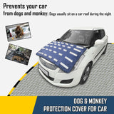 agnetic Car Bonnet Cover with Anti-Theft Spikes | Waterproof Universal Protector from Dogs,Monkeys, Dust and UV Rays | Blue