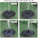 Solar Fountain Solar Fountain Pump With Battery Backup Solar Panel Kit Floating Fountain Powered Water Pump