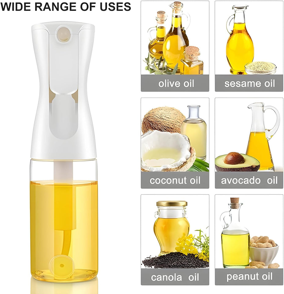 Glass Olive Oil Spray Bottle - Versatile Kitchen Gadgets for Air Fryer, Salad Making, Baking, and Frying - Canola Oil Spritzer Mister (200 ML)
