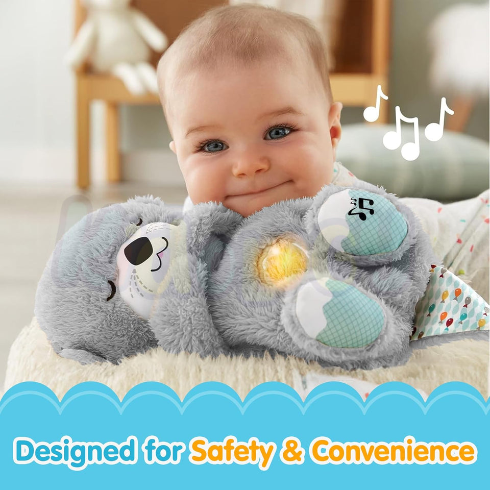 Baby Plush Toy with Music, Lights & Breathing Motion, Interactive Teddy Bear for Sensory Learning, Soft Stuffed Animal Newborn Babies, Musical...