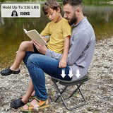 Folding Stool, Portable Camping Stool with Carry Bag