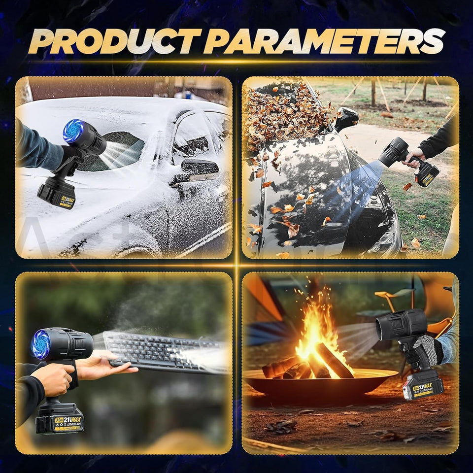 180,000 RPM, 120 MPH, Lightweight Portable TurboDry Cordless Car