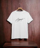 Typographic Print Crew-Neck T-Shirt |