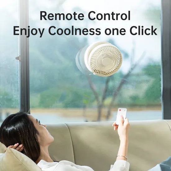 20000mAh Remote Control Foldable Air Cooler Fan Wireless Use Portable Rechargeable Table Fans with LED Light for Home