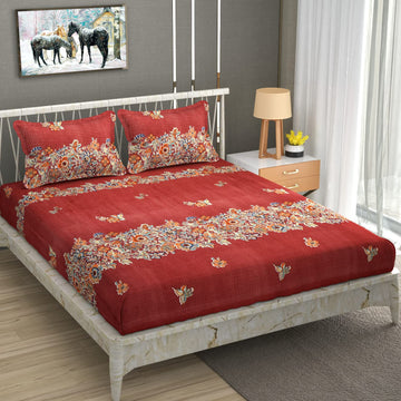 Premium Glace Cotton Flat bedsheet