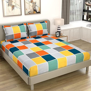 Ultra Soft Glace Cotton Elastic Fitted Bedsheet