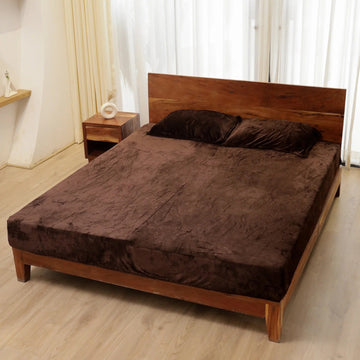 Velvet fleno Warm Fitted BedSheet