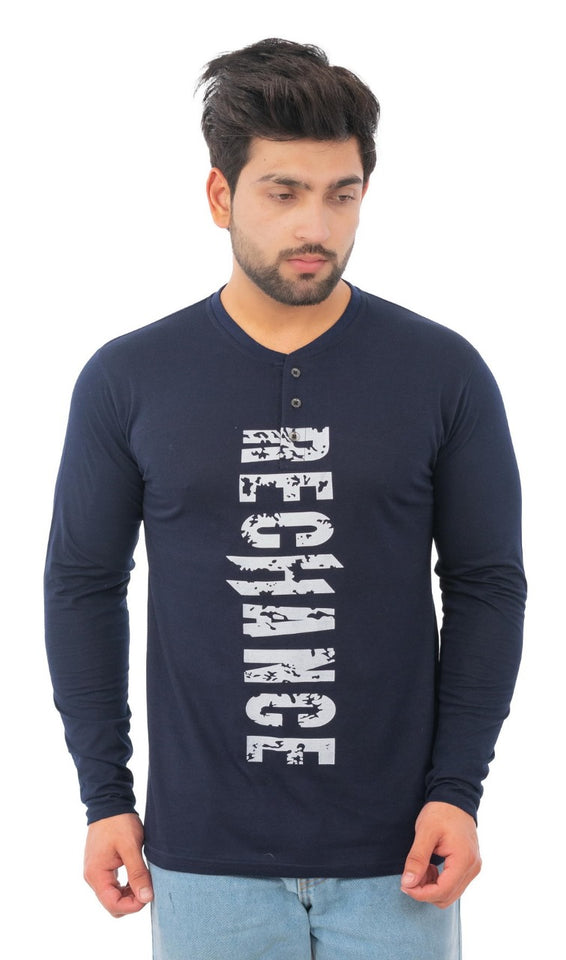 FULL SLAVE PRINTED Henley T SHIRTS