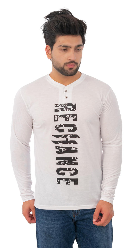 FULL SLAVE PRINTED Henley T SHIRTS