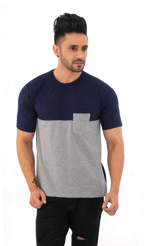 Men Printed Round Neck Polycotton Multicolor T-Shirt
