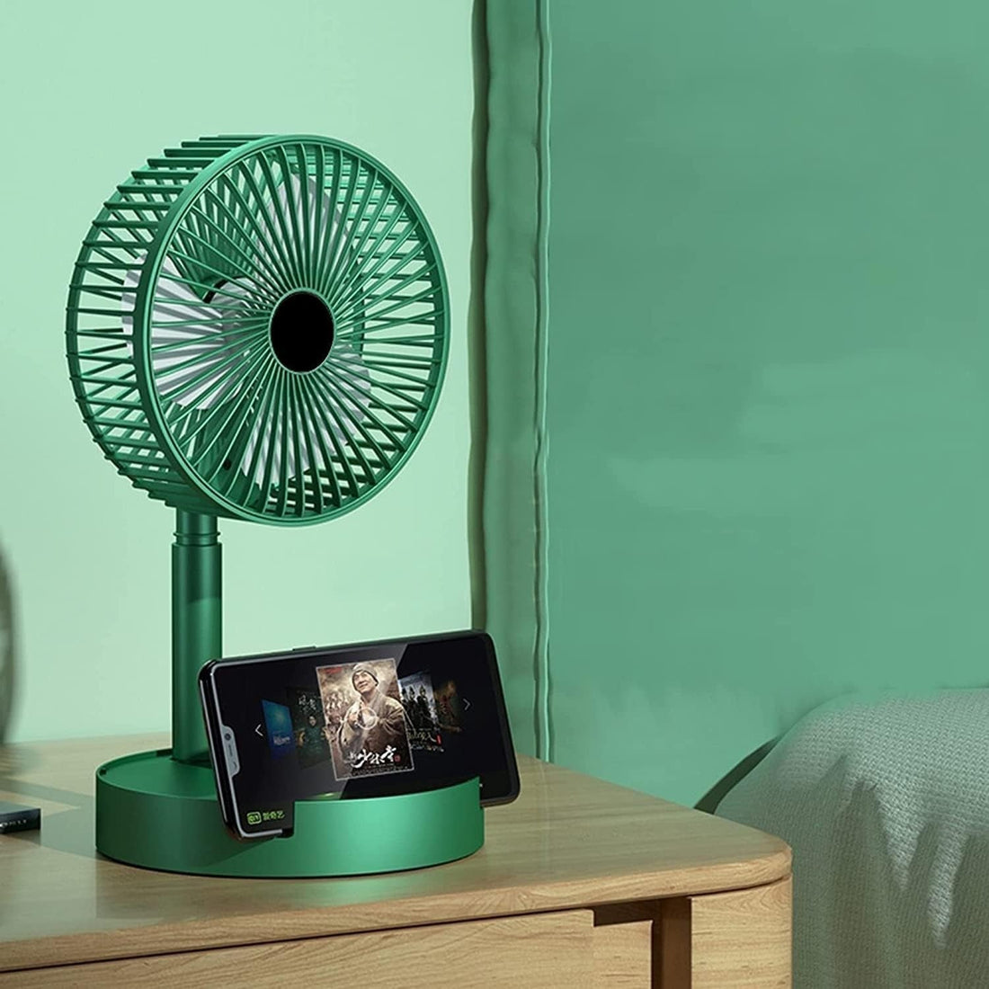 Powerful Rechargeable High Speed Table Desk Fan for Home, Table Fan with Strong Airflow
