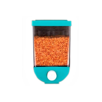 Dry Food Dispenser - Transparent Cereal & Grain Storage Container with Push Button (PACK OF 1)
