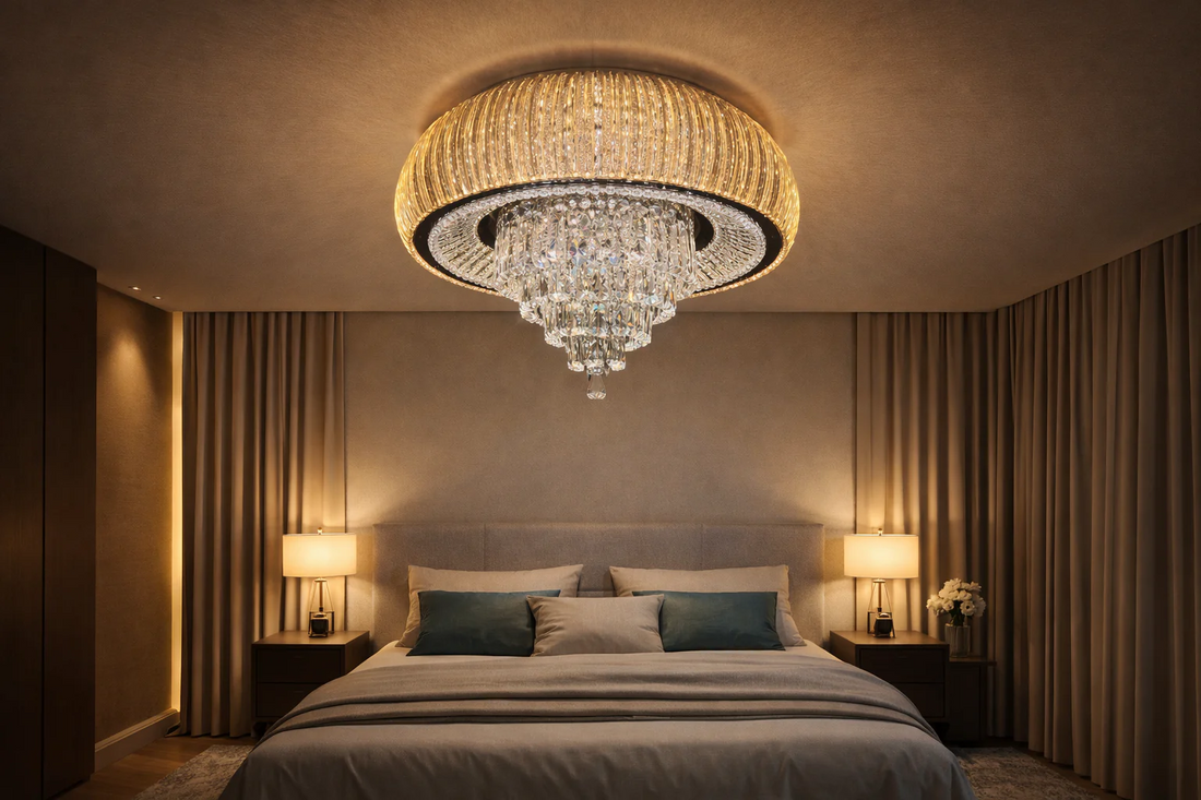 Luxury gold  crystal cieling chandelier light for evening  room