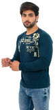 Men's Printed Round Neck T Shirt In Poly Cotton Fabric